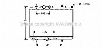 AVA QUALITY COOLING pe2290 -  Радиатор, охлаждение двигателя